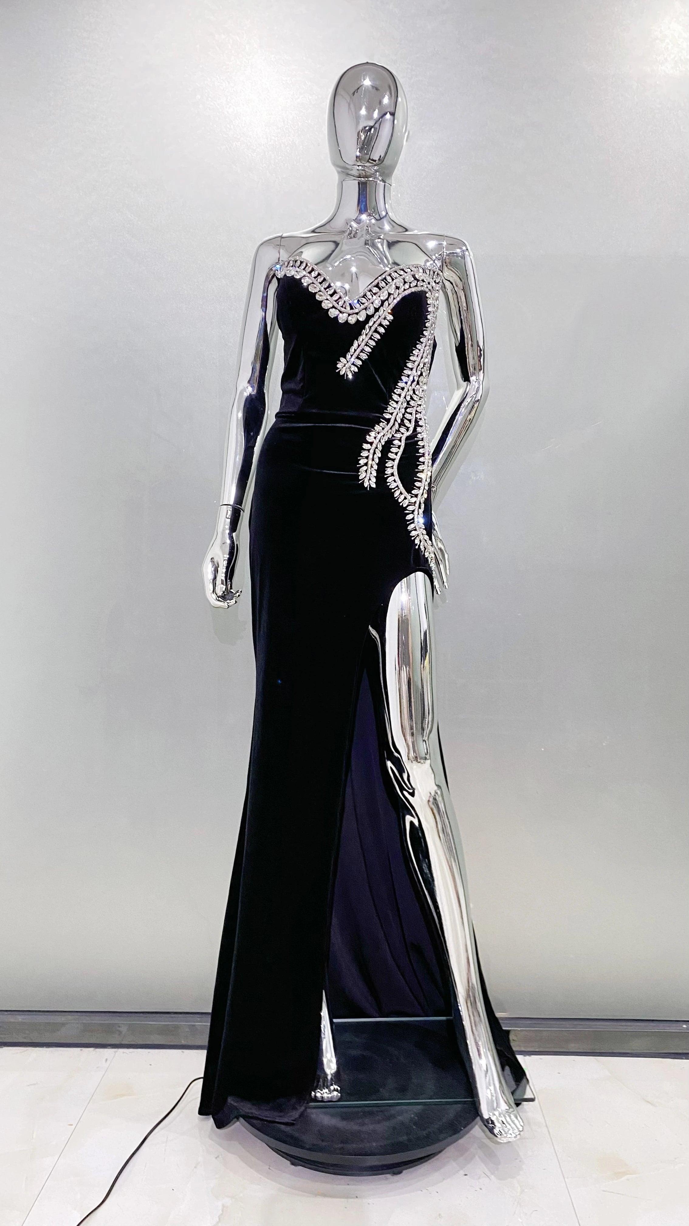 VELVET LUXE DRESS - Celestial Couture