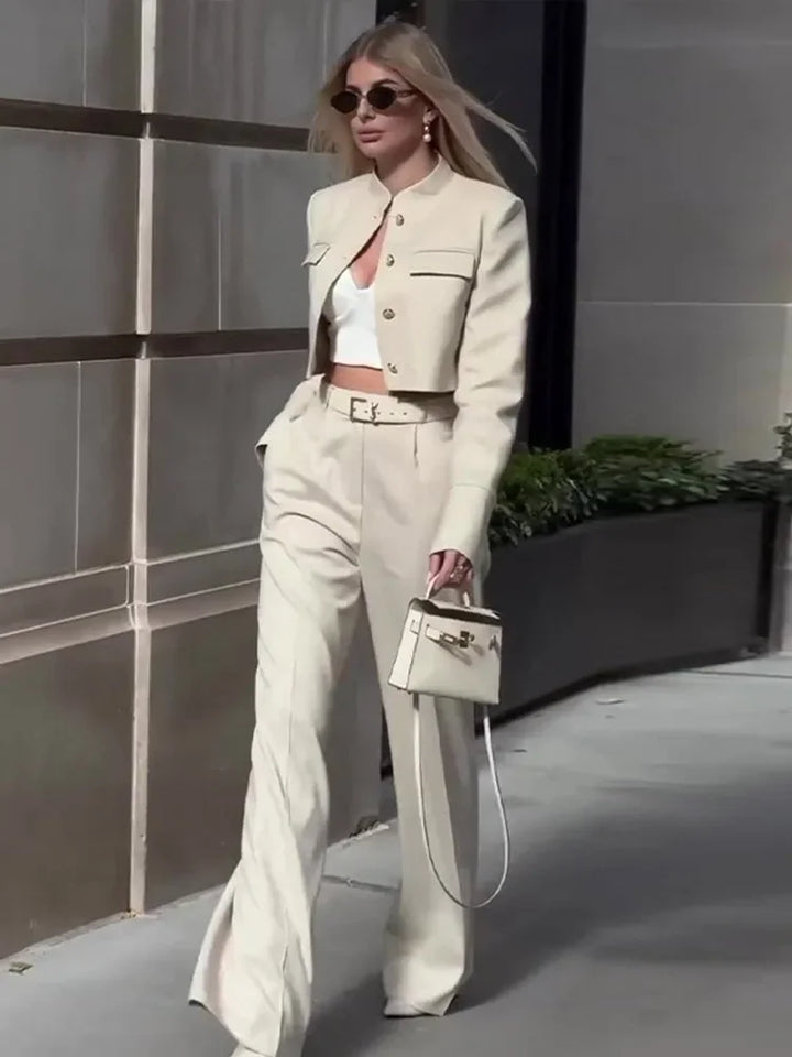 Vera Elegant Autumn Suit - Celestia Couture