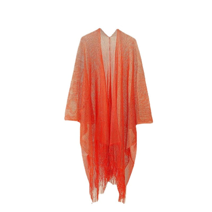 Tassel See through Bikini Beach Cover Up