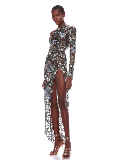 Aurora Blossom Sequin Dress - Celestial Couture