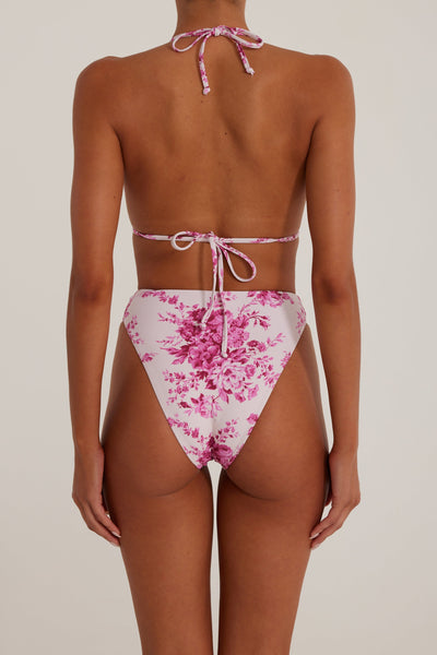 Rosette Triangle Top (French Floral) - Celestial Couture