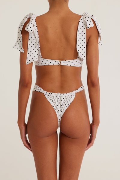 The Lady Bra (Cream Black Polka Dot) - Celestial Couture