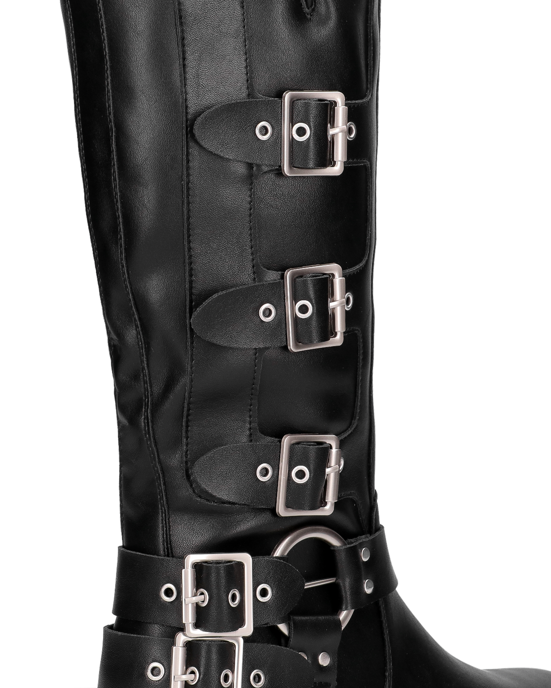 SHAKIIRA - stivali alti sotto al ginocchio con cinturini e fibbie