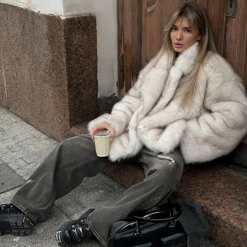 VeluxeCo™ Luxe Winter Statement Coat