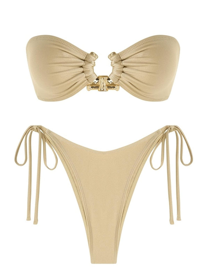 Ring Bandeau Bikini - multiple colors