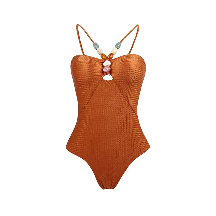 One Piece Retro Swimwear with matching skirt - multiple prints