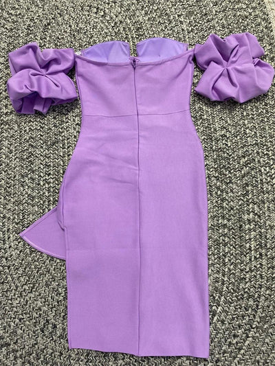 Rosered Women Sexy Off the SHoulder Midi Dress - Celestial Couture