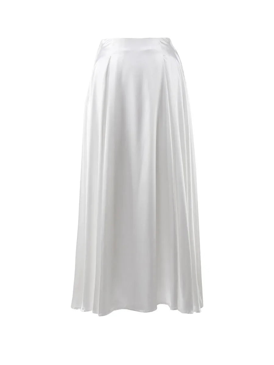 Deeptown Satin Maxi Skirt - Celestia Couture