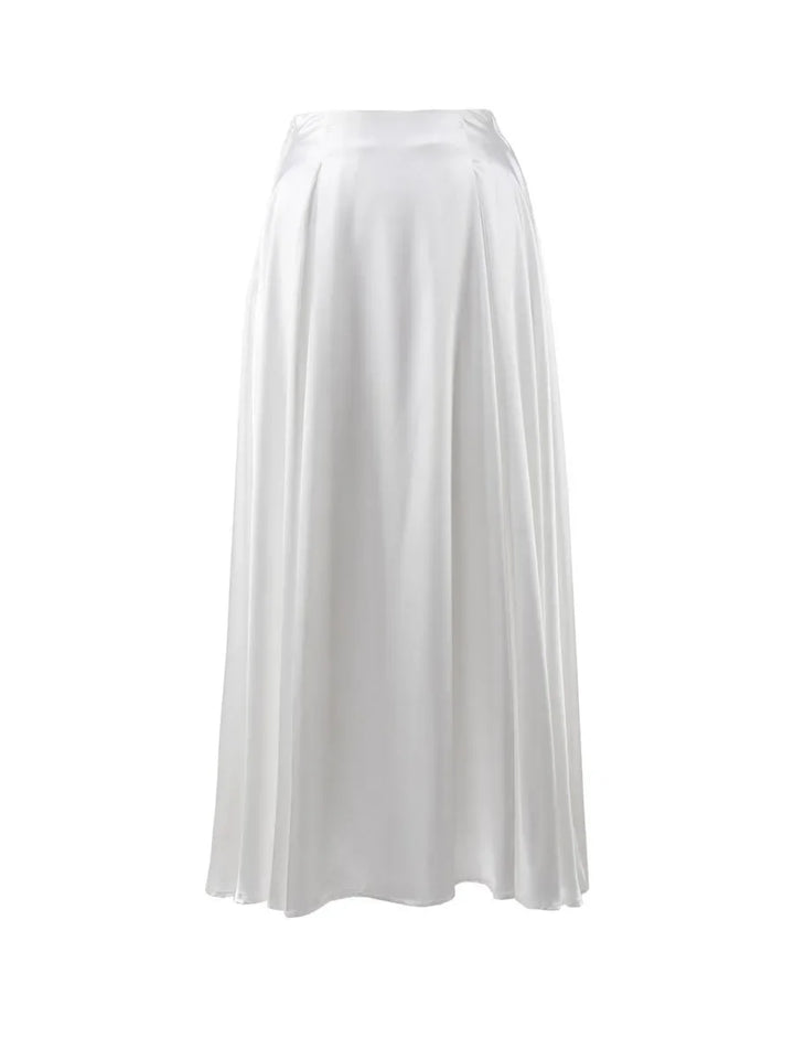 Deeptown Satin Maxi Skirt - Celestia Couture