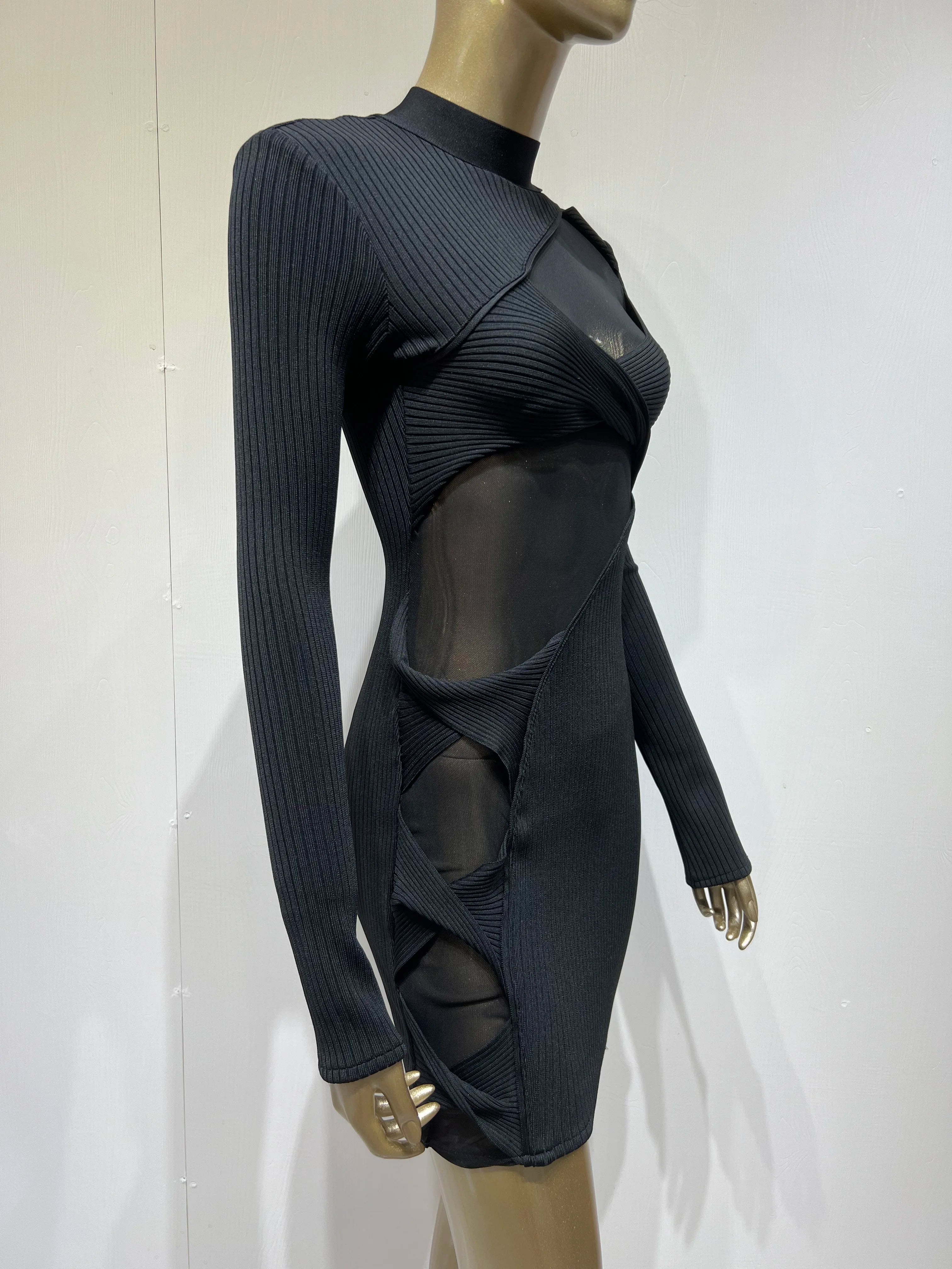 Stardust Mesh Bodycon - Celestial Couture