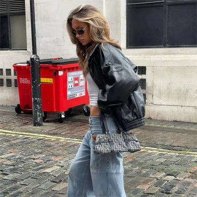 LISA Chic Black Leather Jacket