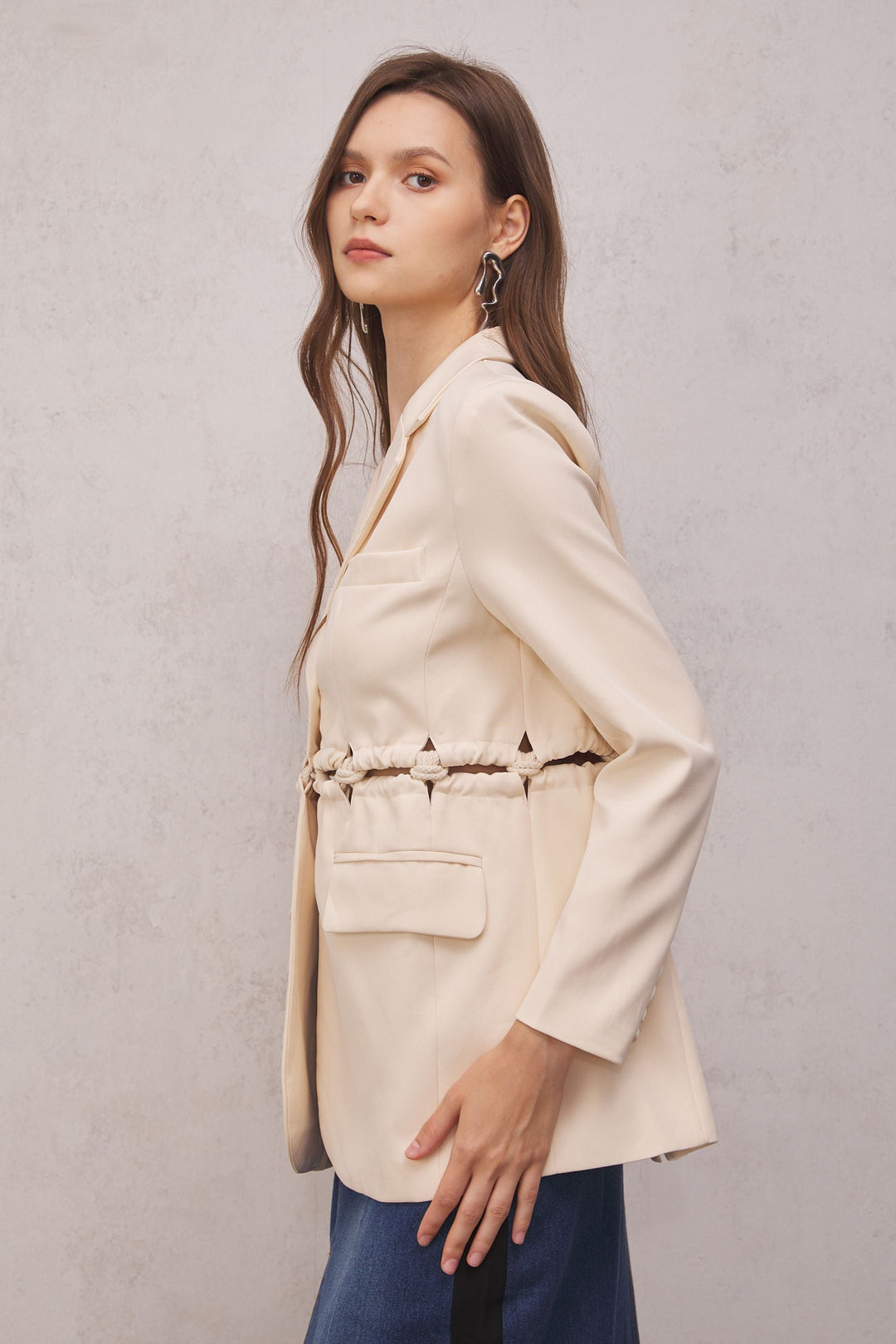 Salem Hollow Rope Blazer - Celestia Couture