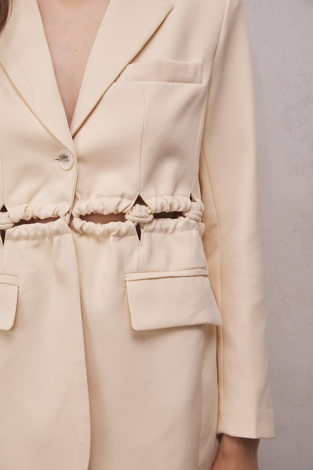 Salem Hollow Rope Blazer - Celestia Couture