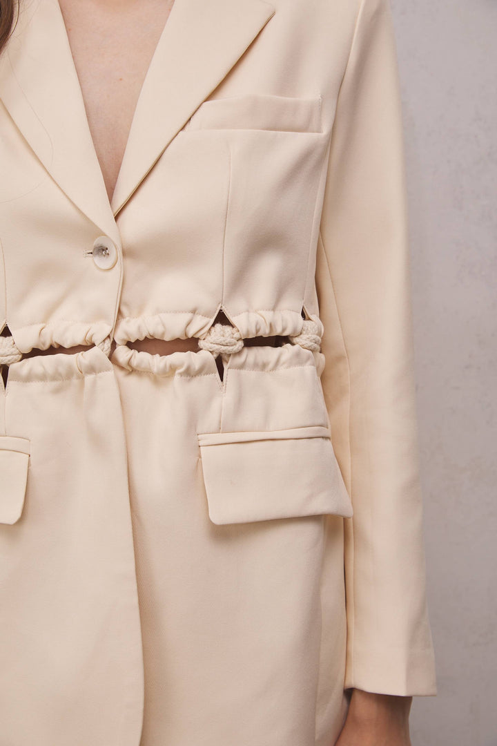 Salem Hollow Rope Blazer - Celestia Couture