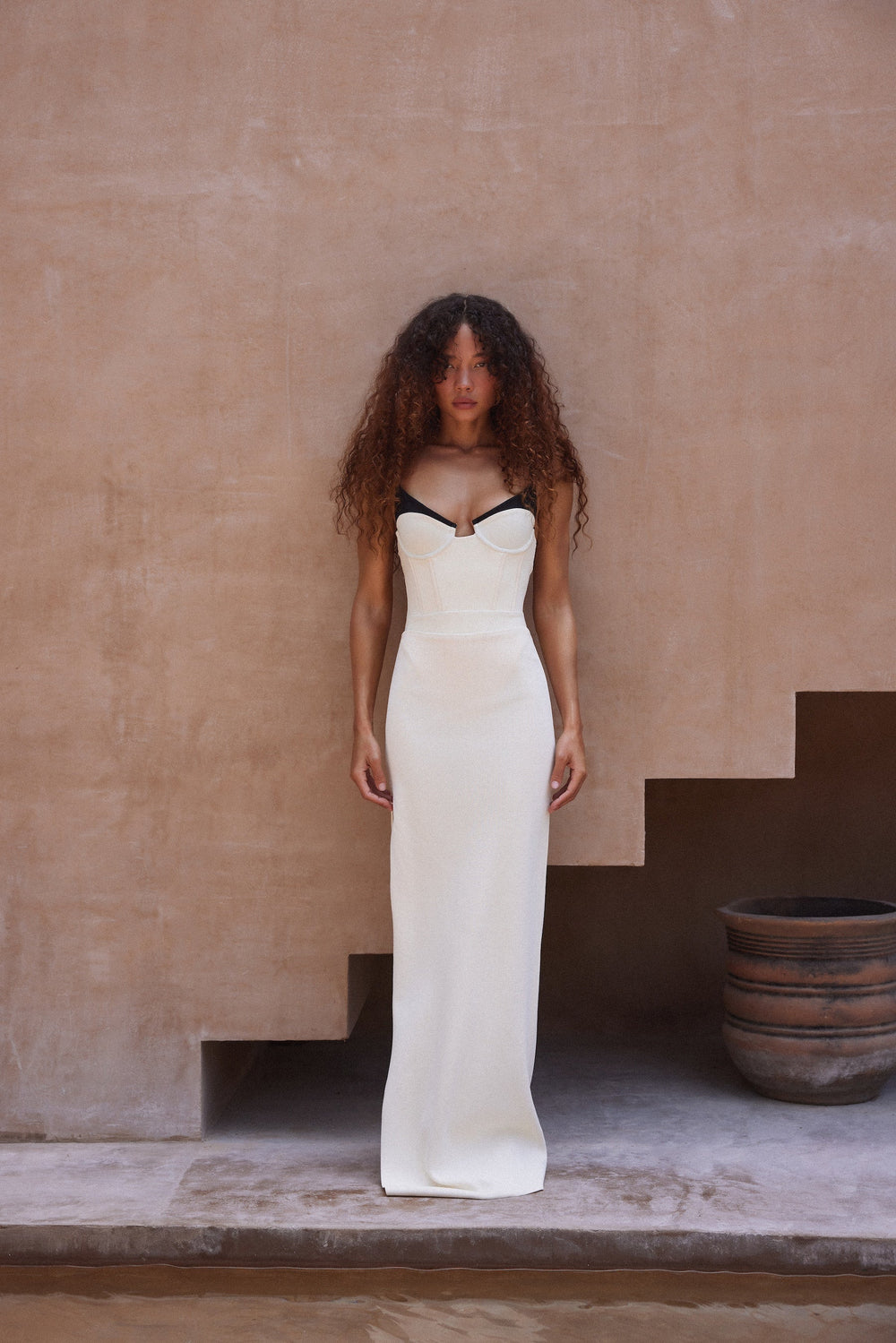 Maxi Skirt (Cream) - Celestia Couture