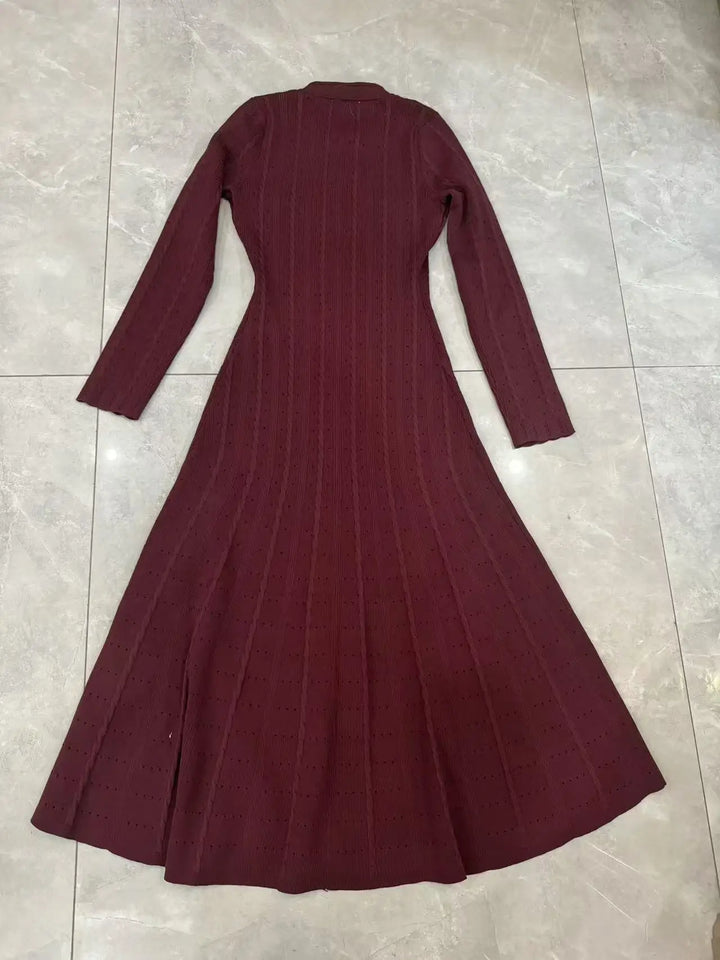 Mona Hollow Knitted Dress