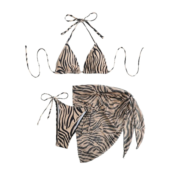 LEO Three Pieces Bikini Set - Celestia Couture