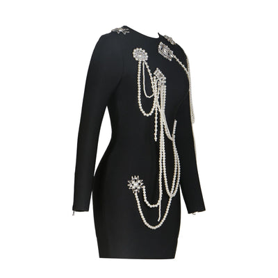 Lunar Pearl Mini Dress - Celestial Couture