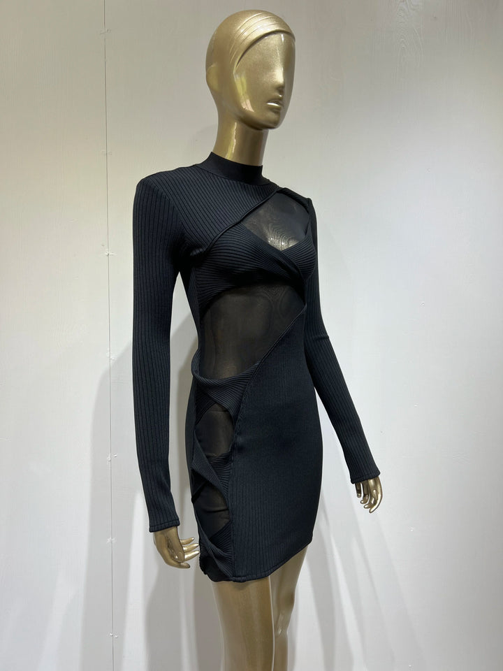 Stardust Mesh Bodycon - Celestia Couture