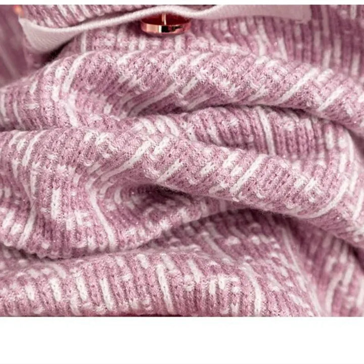 Pink Knitted Dress - Celestia Couture