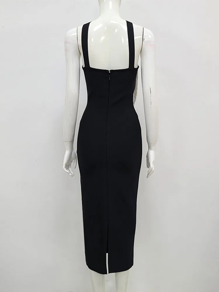 Lucilia Black Dress - Celestia Couture