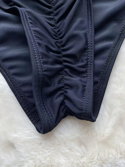 Blossom Noir Floral Monokini - Celestial Couture