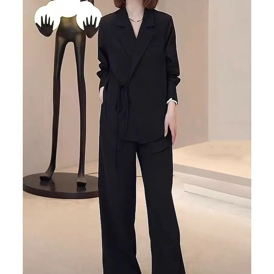 ANNA Chiffon Blazer &amp; Trousers | Sophisticated Women’s Formalwear - Celestia Couture