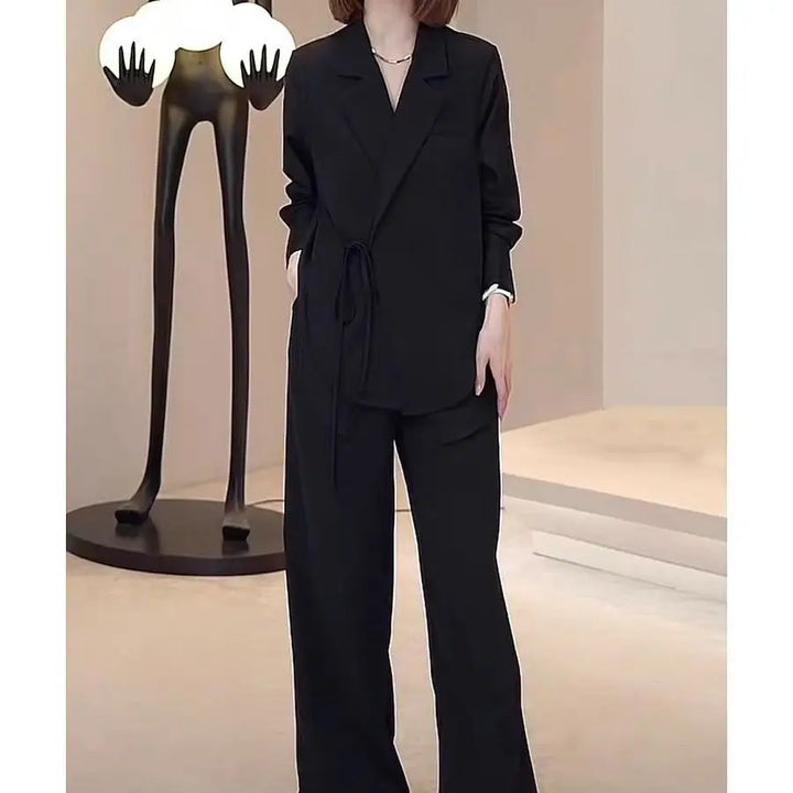 ANNA Chiffon Blazer &amp; Trousers | Sophisticated Women’s Formalwear - Celestia Couture