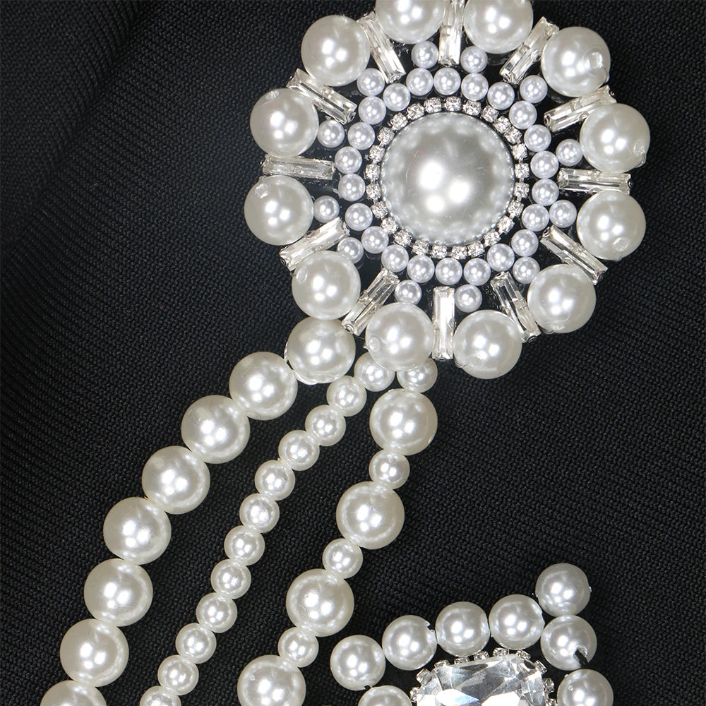 Lunar Pearl Mini Dress - Celestia Couture