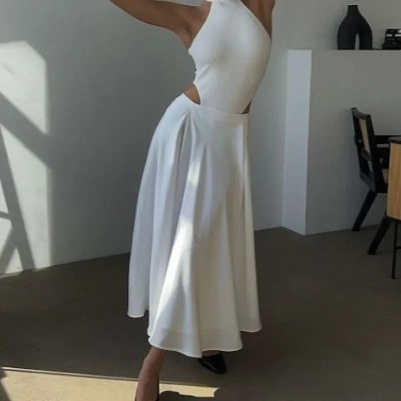 Deeptown Satin Maxi Skirt - Celestia Couture