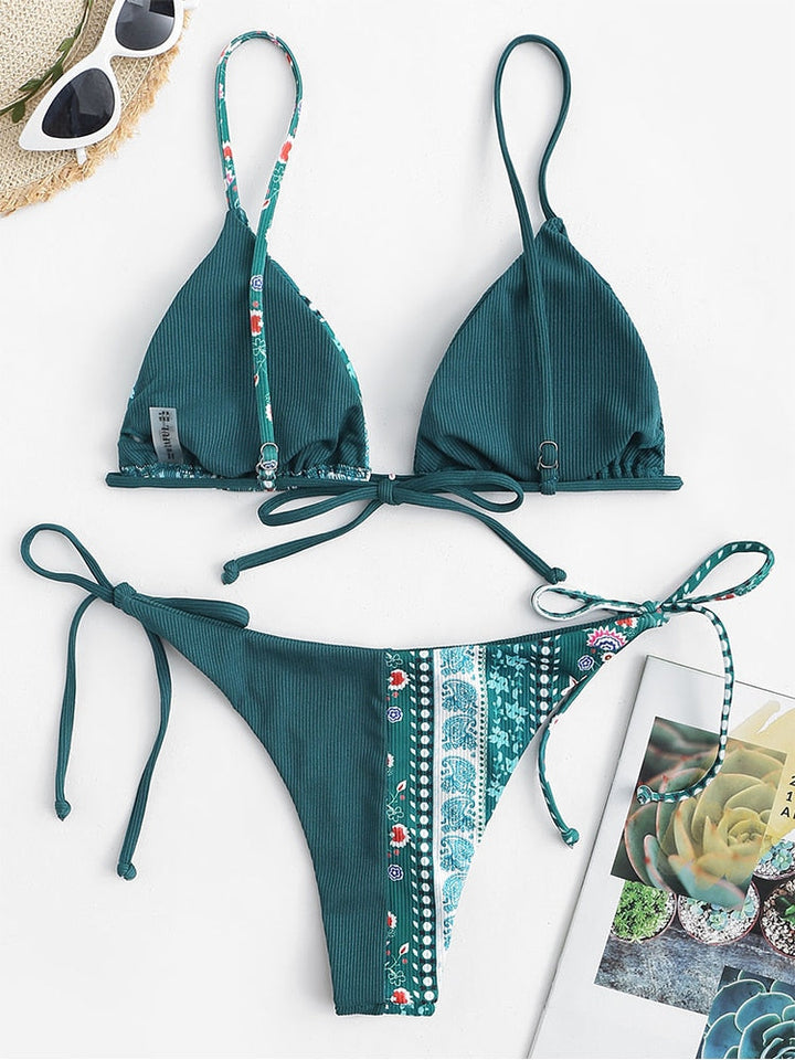 Paisley Print Bikini Sets -  Multiple colors