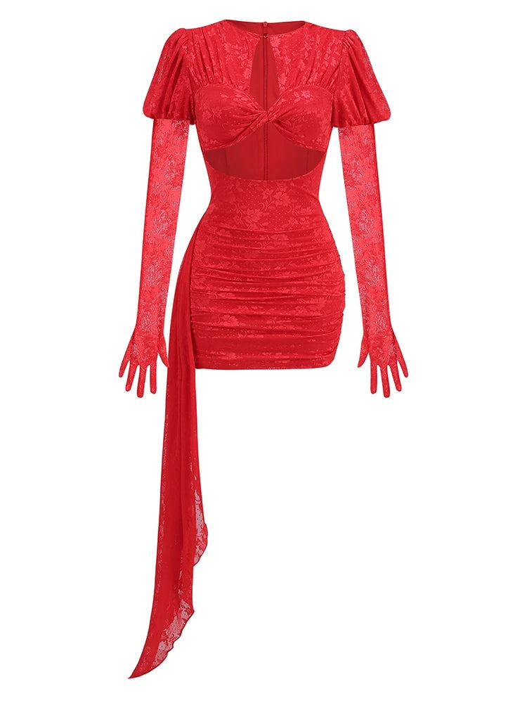 Nova Pleated Mini Dress - Celestial Couture