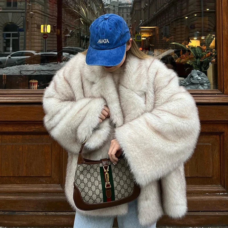 VeluxeCo™ Luxe Winter Statement Coat