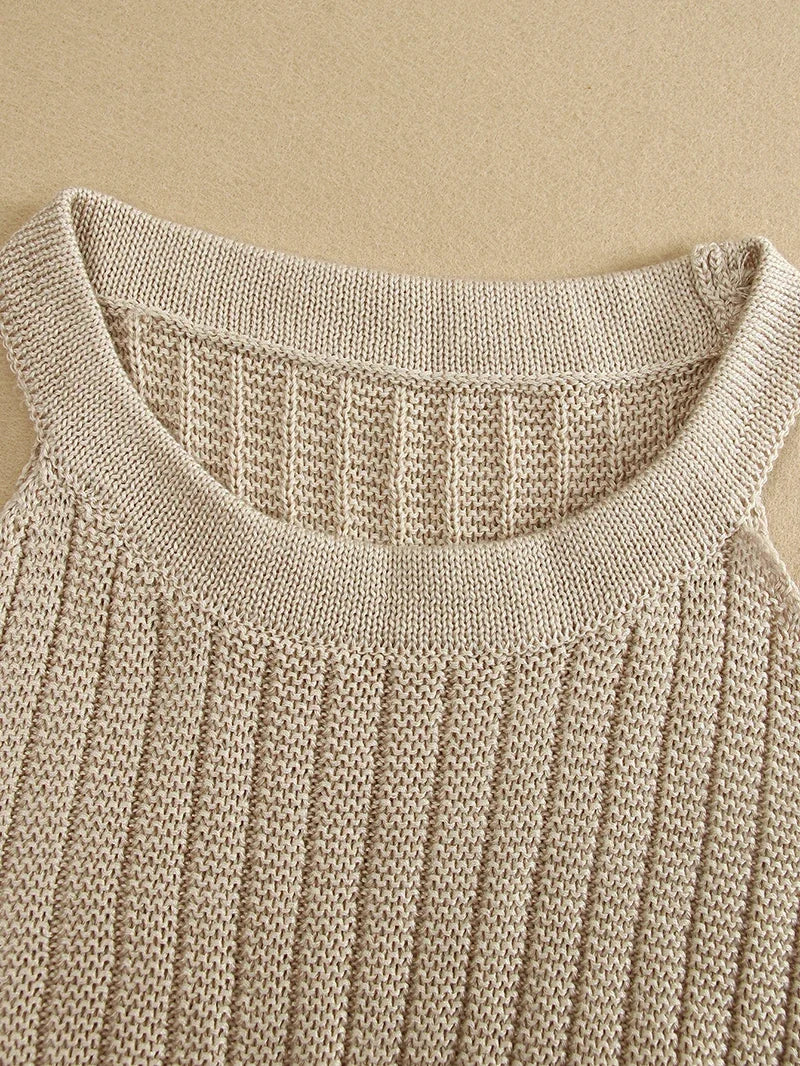 Sheer Allure Knit Set - Celestial Couture