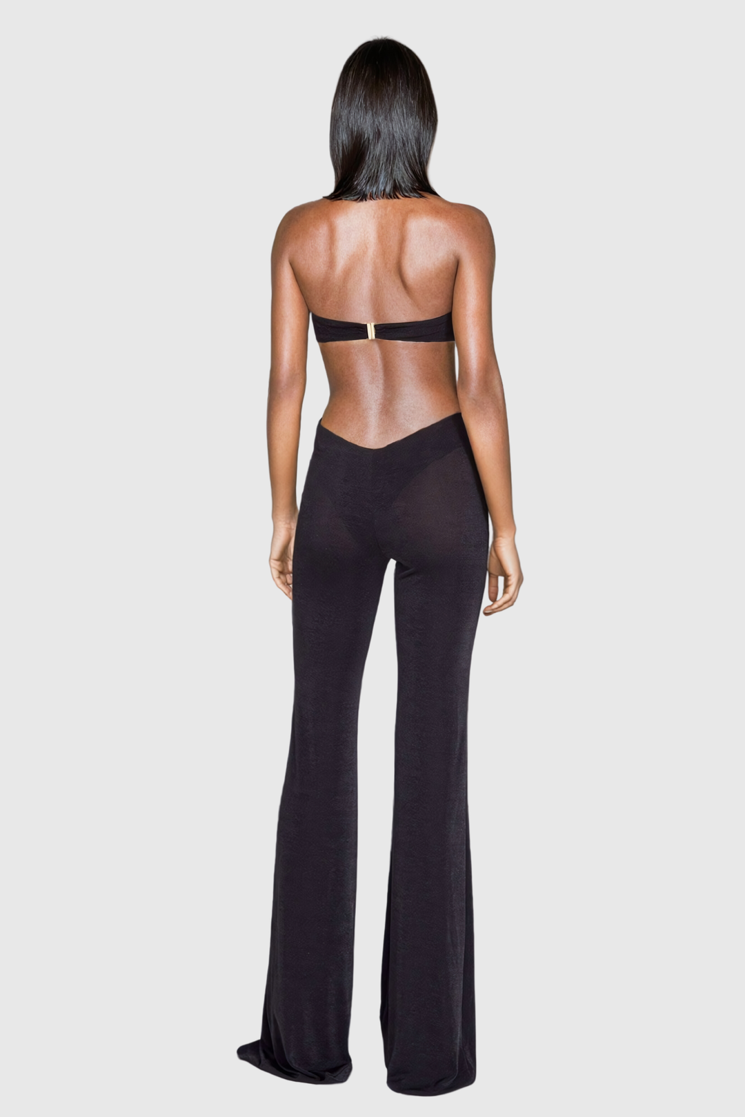 Schuyler Cutout Flower Backless Jumpsuit - Celestia Couture