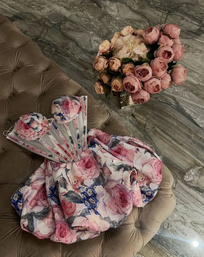 Garby Peony Mini Dress - Celestia Couture