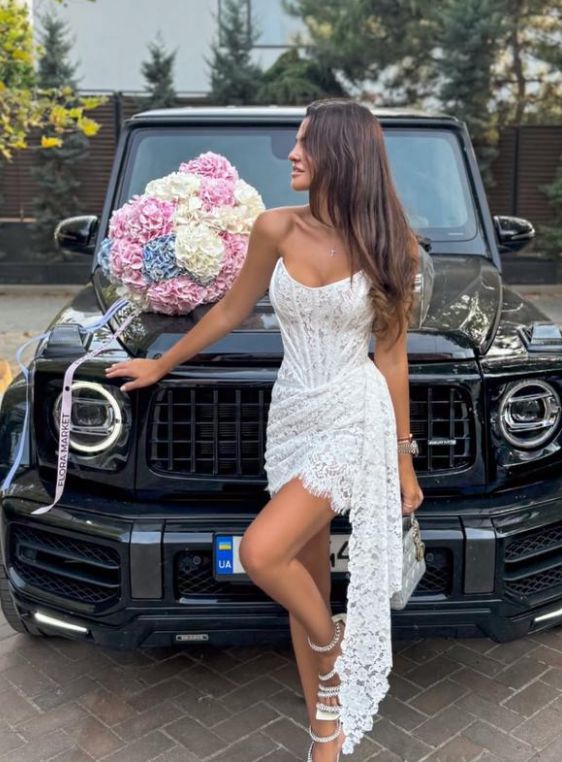 Shine Lace Mini Dress