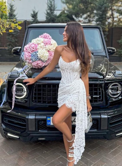 Shine Lace Mini Dress