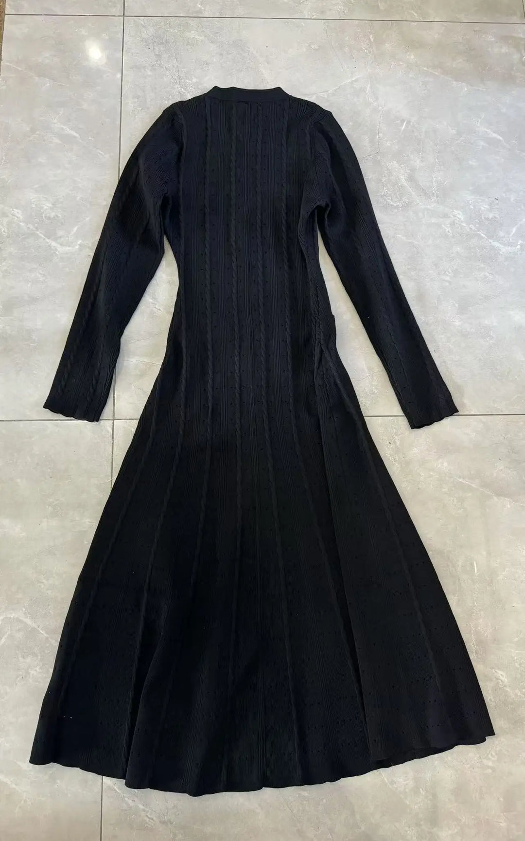 Mona Hollow Knitted Dress