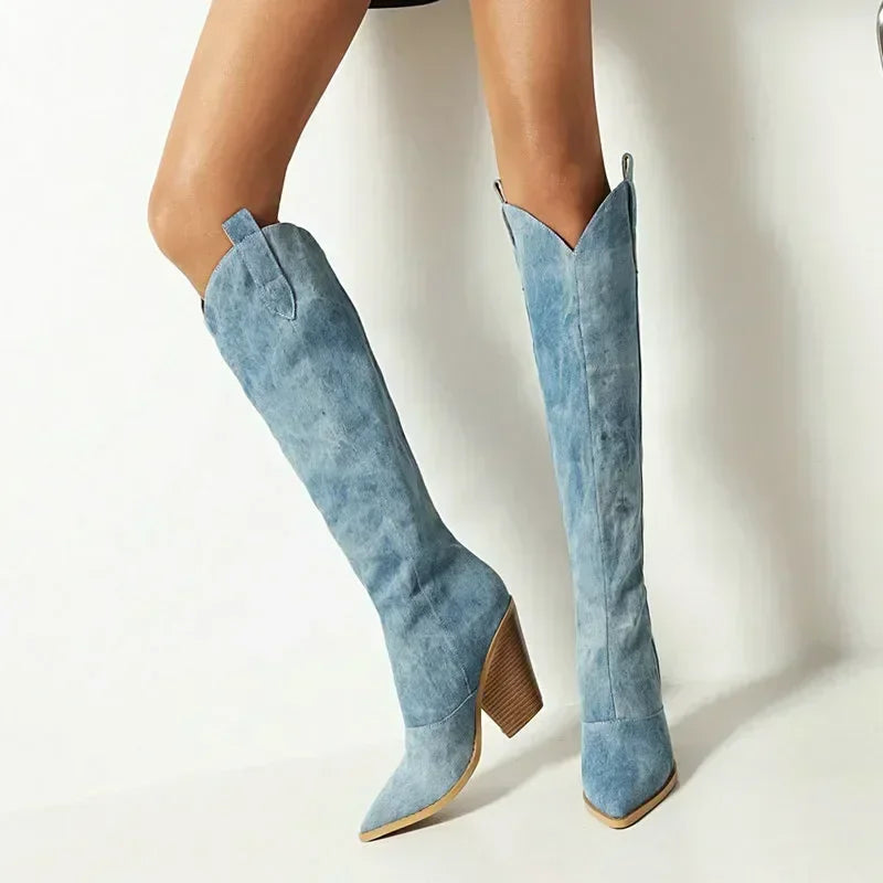 ODETTE  Denim Boots