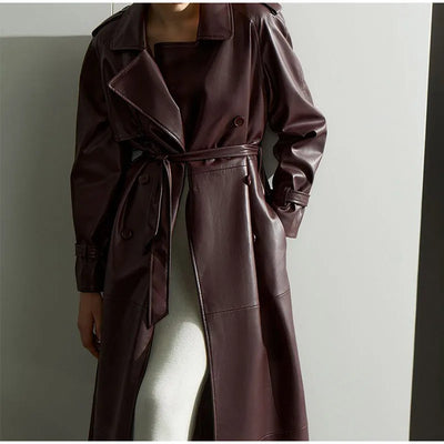 PALOMA Long  Leather Coat