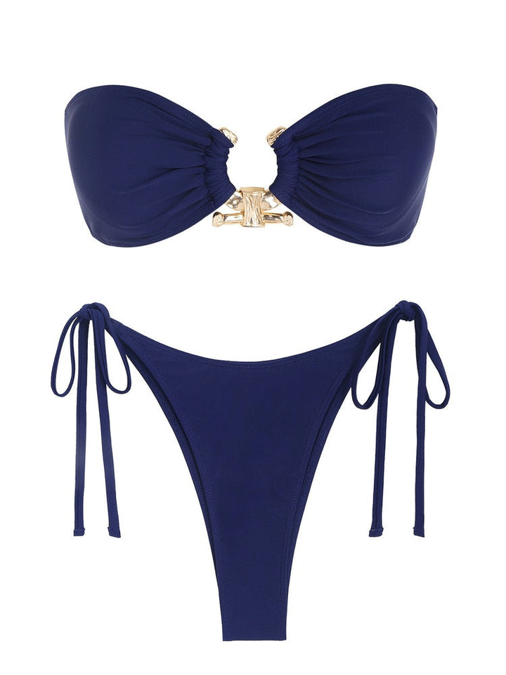 Ring Bandeau Bikini - multiple colors