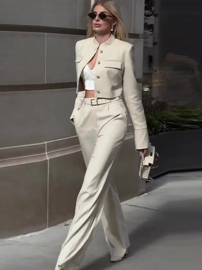Vera Elegant Autumn Suit - Celestial Couture