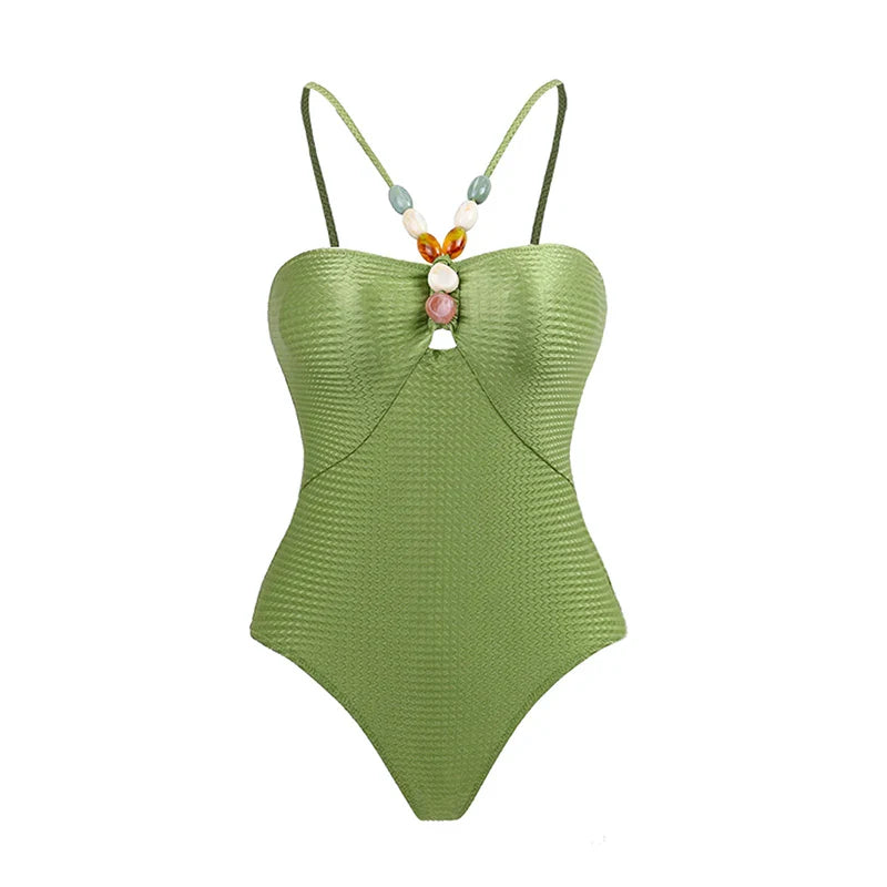 One Piece Retro Swimwear with matching skirt - multiple prints