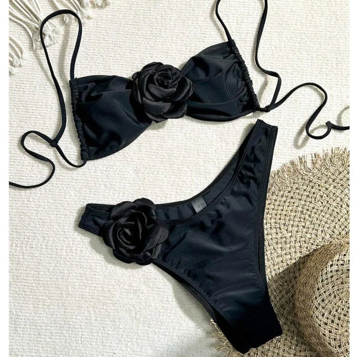 Sunset Bliss High-Waist Bikini | 2024 Swimwear Trend - Celestia Couture
