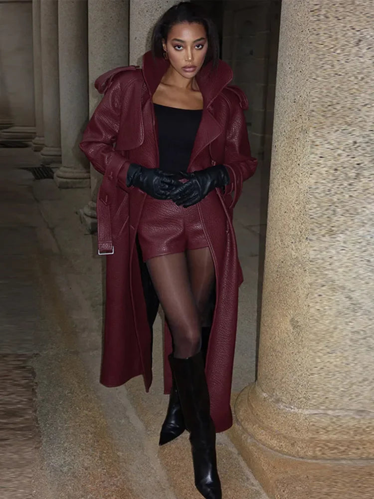 Colette Long Leather Jacket