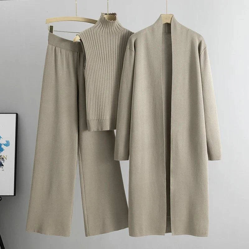 Vintage Knitted 3-Piece Set - Celestia Couture