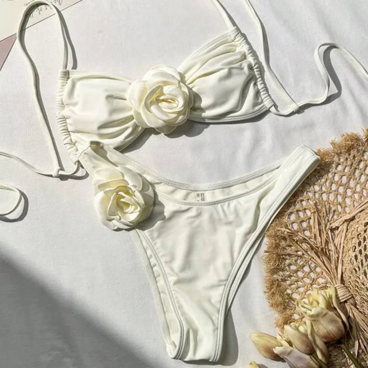 Sunset Bliss High-Waist Bikini | 2024 Swimwear Trend - Celestia Couture