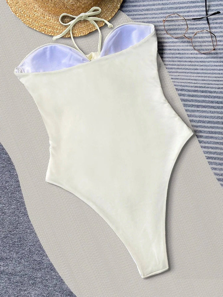 Bridal Bliss Halter Swimsuit - Celestial Couture