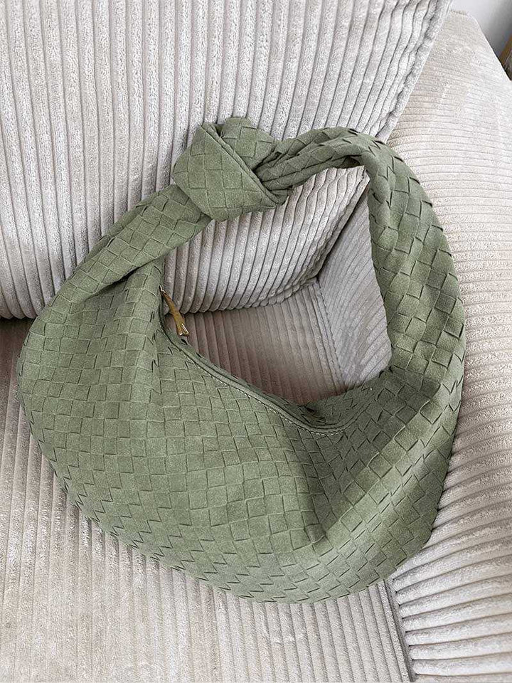Aurelia Woven Suede Shoulder Bag